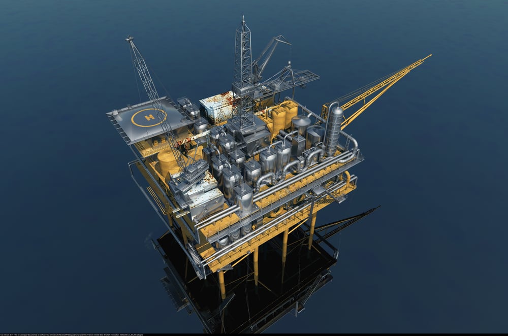 oil and gas digital twin 3d model with generative ai technology